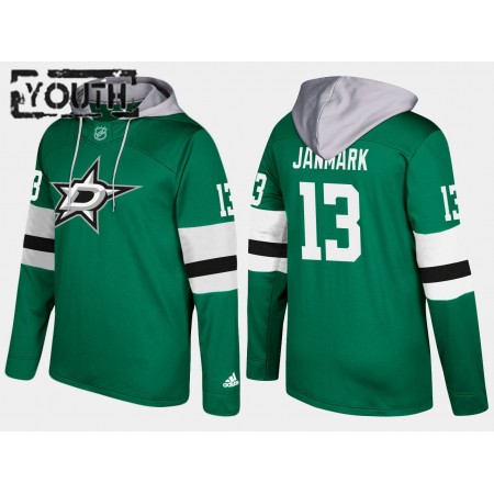 Lapsille NHL Dallas Stars Mattias Janmark 13 N001 Pullover Hooded Sweatshirt